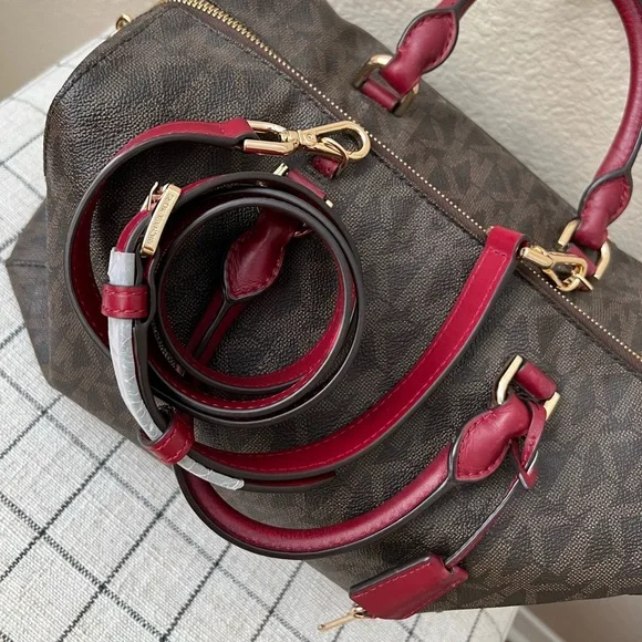 Michael Kors Collection Brown and Red Bag - Picture 6 of 9